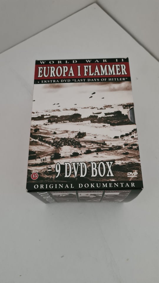 9DVD : World War II – Europa i flammer, DVD, dokumentar