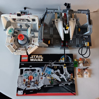 Lego Star Wars, 7754, 
I brugt stand med vejledning men uden æske

De hvide klodser er lidt falmet

