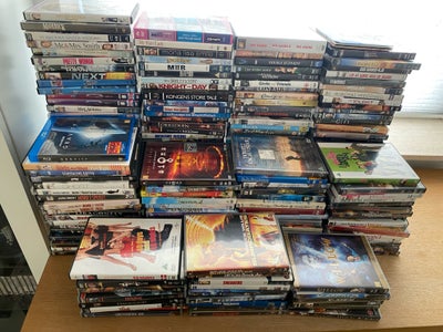 DVD samling +200 stk., DVD, andet, Samling på over 200 stk. DVD film sælges. Nogle er stadig i celof
