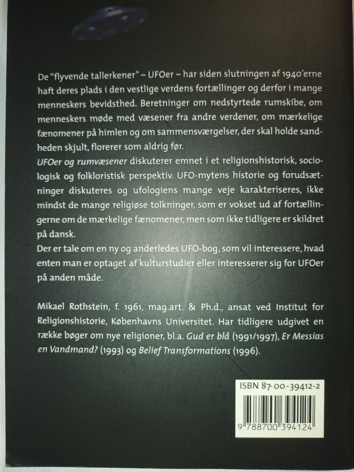 UFOer og rumvæsener, Mikael Rothstein, emne: anden