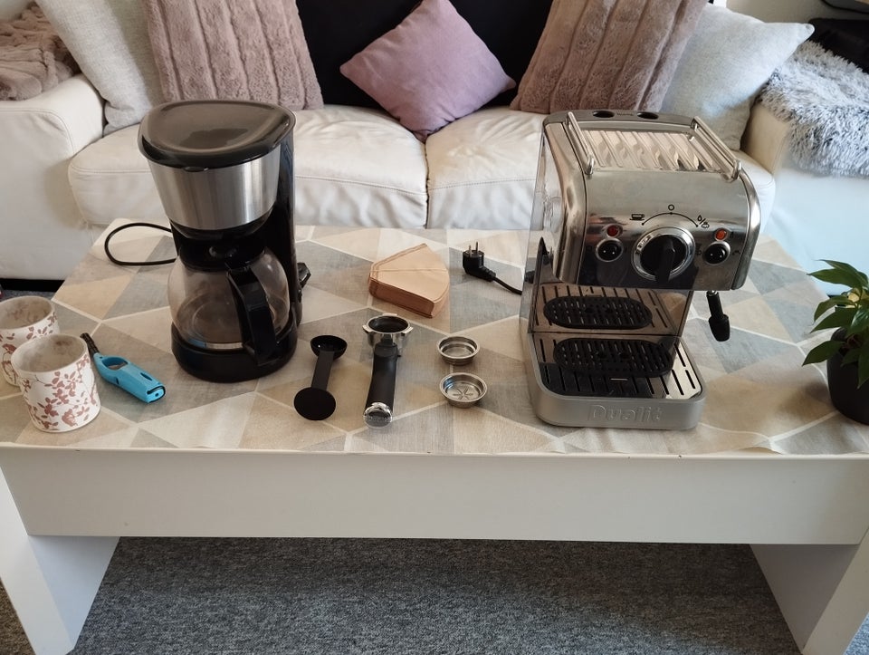 Kaffemaskine og espresso maskine