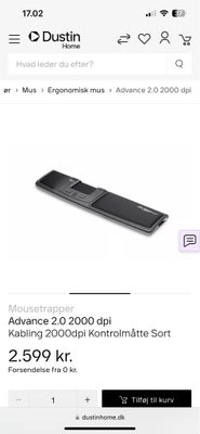 Mus, Mousetrapper, Advance 2.0, Perfekt, Advance 2.0 er Mousetrappers bestseller. Mousetrapper Advan