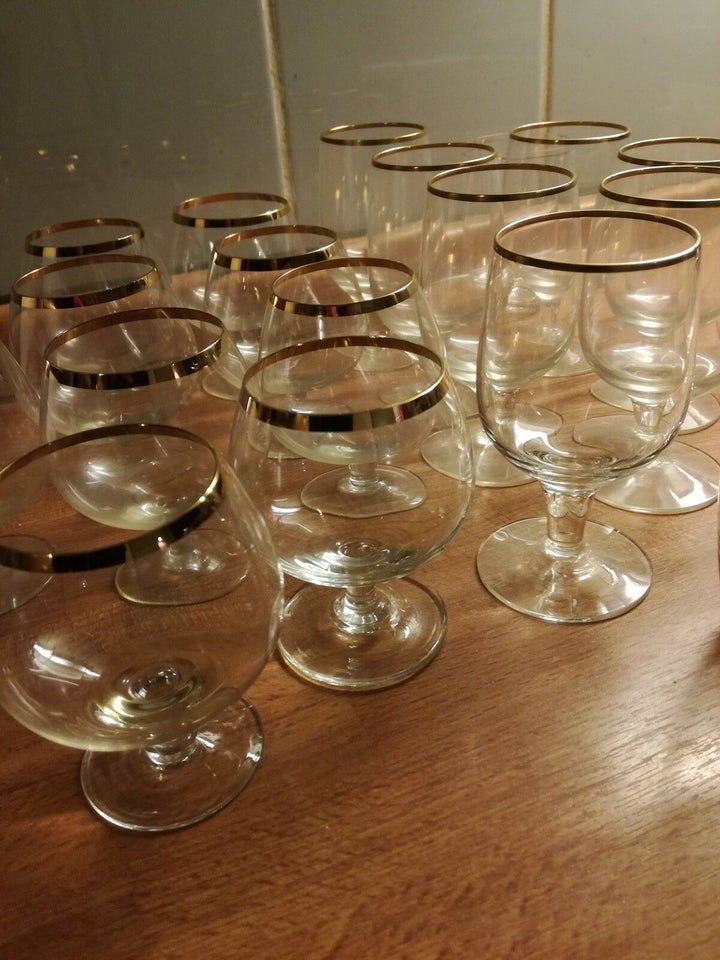 Glas, cognac- port- og sodavandsglas, andet