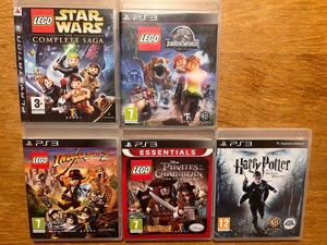 PS3 Video game lot of 6 Games Lego, Uncharted 2 , Socom 4, disney Infinity