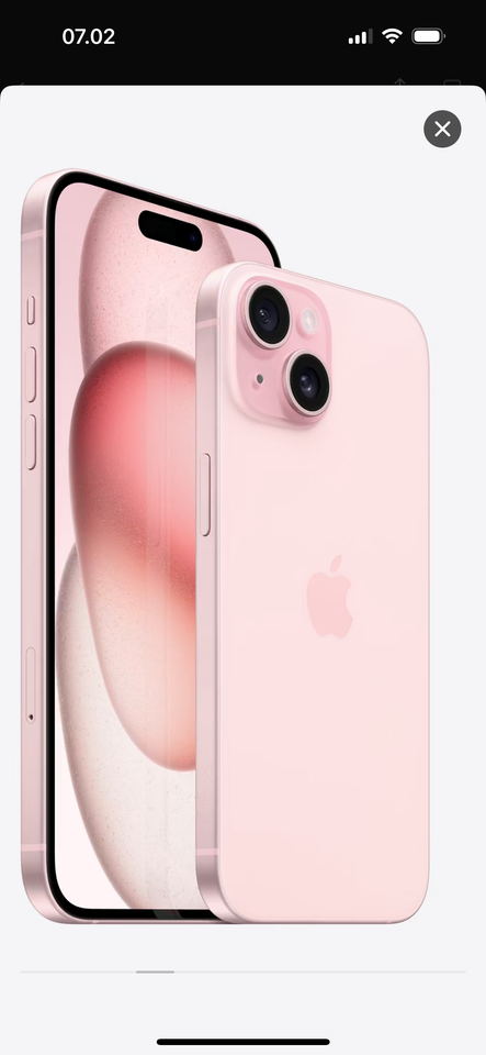 iPhone 15, 128 GB, pink