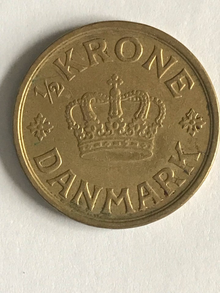 Danmark, mønter, ½ kr