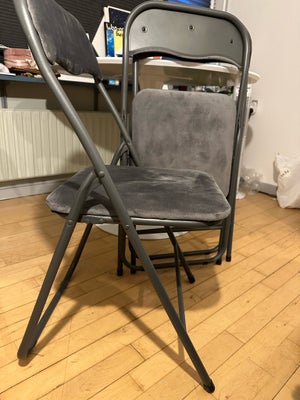 Spisebordsstol, Jysk, Klapstol
three chairs in excellent condition, NEVER used.
3 chairs for 120