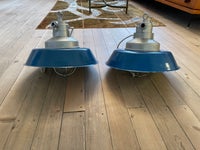 Anden loftslampe, 2 industrielle loftlamper fra 60'erne