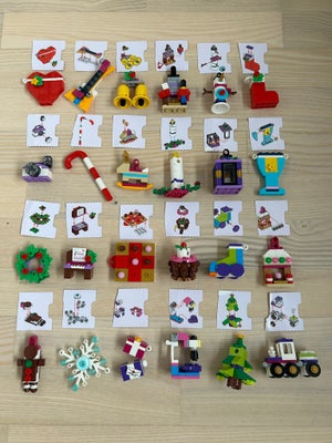 Lego Friends, 41353, Julekalender med 500 dele. Lågerne er klippet af, så man kan se hvordan de enke
