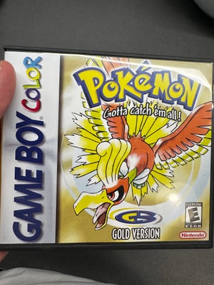 Pokemon Gold, Gameboy Color, Originalt spil i custom case