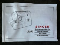 Tilbehør til symaskine, SINGER 2263 - Org.
