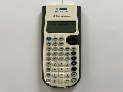 Texas Instruments  TI-30XB MultiView, Som ny 

Super fin og velfungerede lommer

Måler 17,5 x 8,5 cm