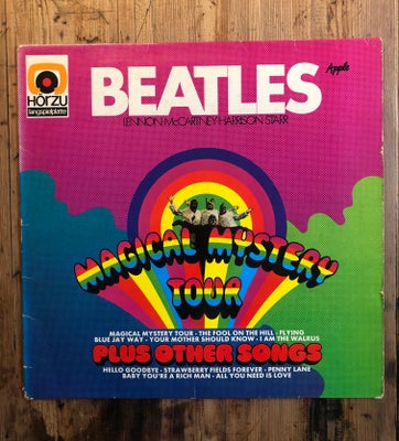 LP, The Beatles, Magical Mystery Tour Plus Other Songs, En af de lidt sjældnere tyske udgivelser.
De