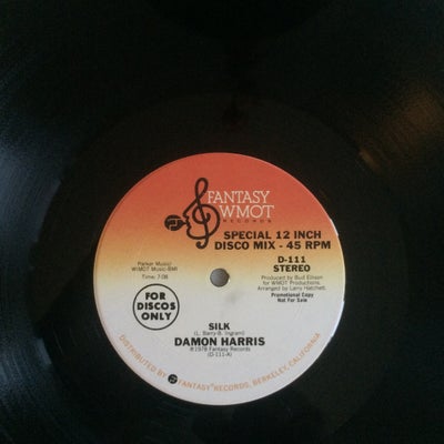 Maxi-single 12", Damon Harris, Silk / It's Music, Funky maxi fra 1978 af amerikanske Damon Harris, d