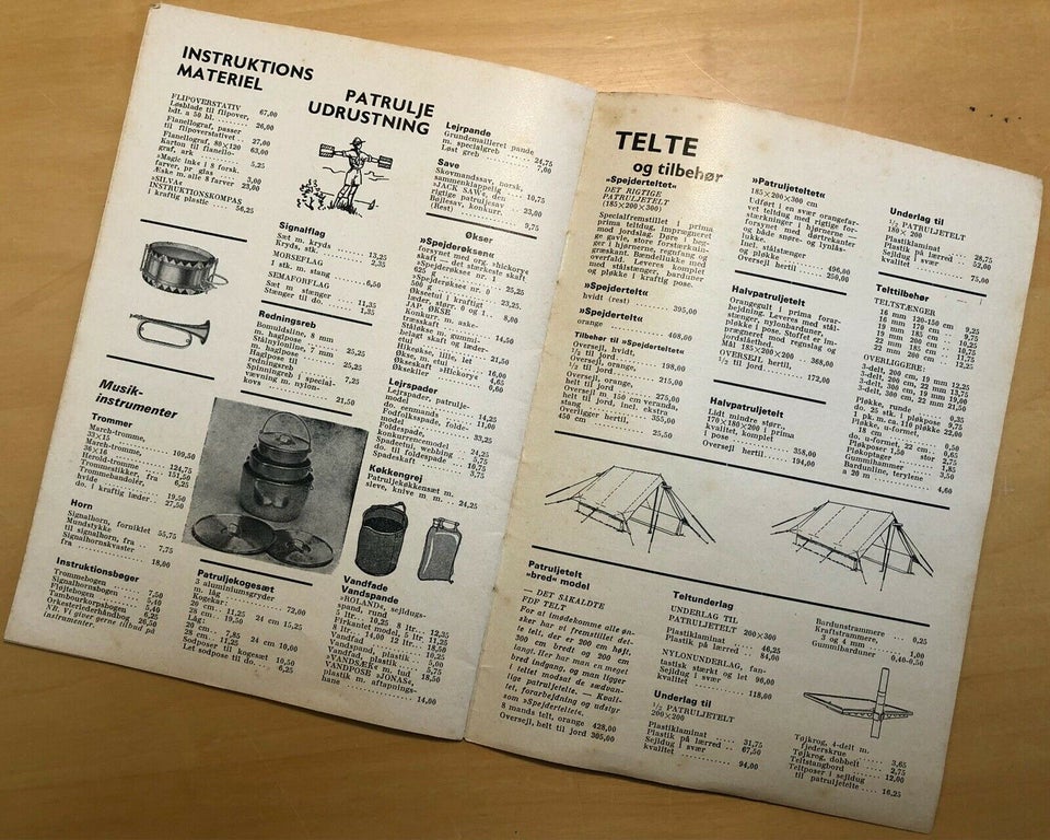 Spejderkatalog 1968, emne: hobby og sport