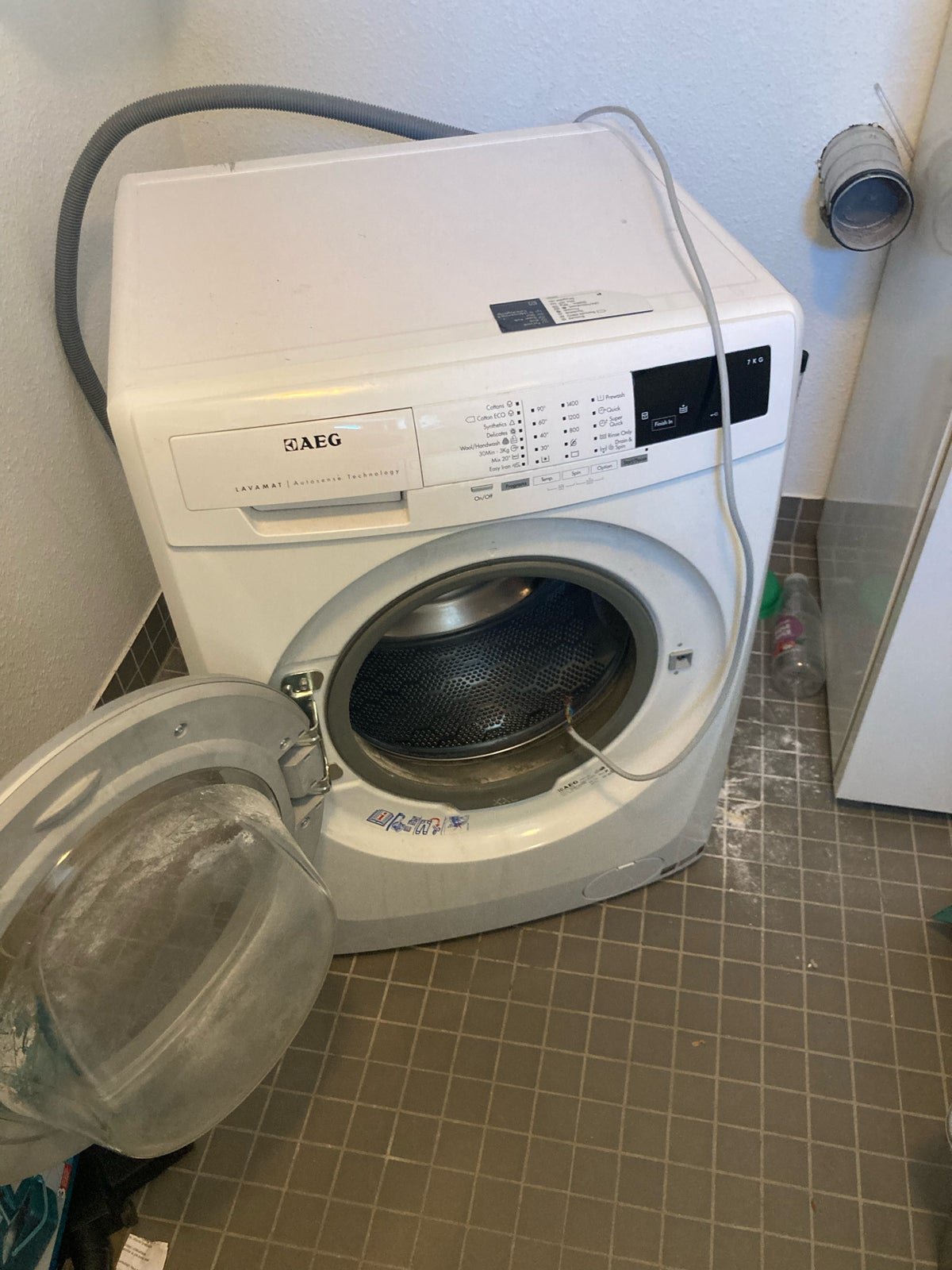 AEG vaskemaskine, LFL64704, frontbetjent