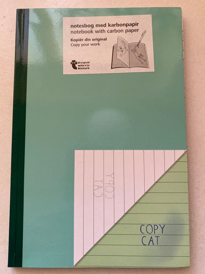 Ny notesbog med karbonpapir, A5