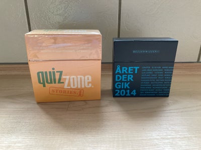 Quiz zone stories 4 og Bezzerwisser året der gik , Familiespil, quizspil, 1) Quiz Zone spillet er he