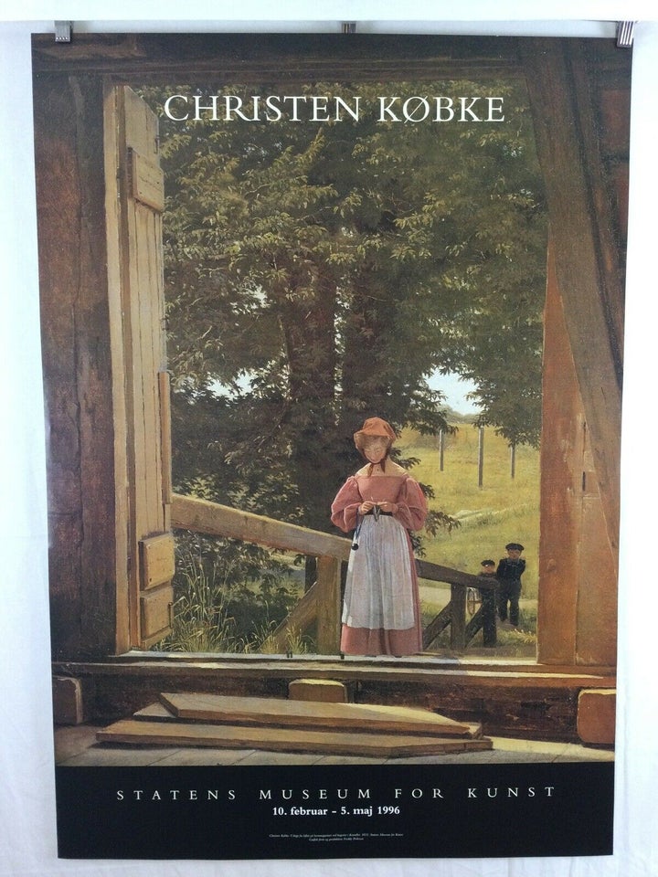 Ruckus Margaret Mitchell Gylden Kunstplakat, Christen Købke - Statens Museum for Kunst - 1996, b: 70 h: 100  – dba.dk – Køb og Salg af Nyt og Brugt