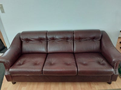Sofa, Ulferts læder sofa, i god stand, 3 personers, 200cm, rigtig god komfort
sælges billigt, hent n