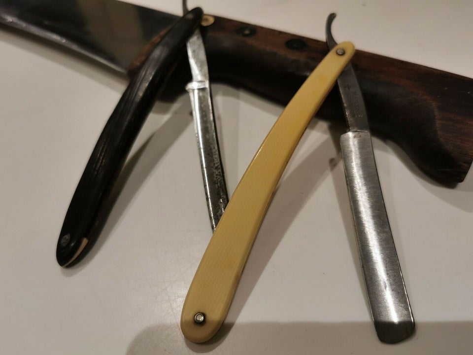 Barbermaskine m.m., Straight razor, Tyske