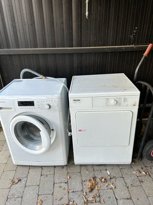Andet mærke vaskemaskine, frontbetjent, Tørretumbler og vaskemaskine sælges samlet