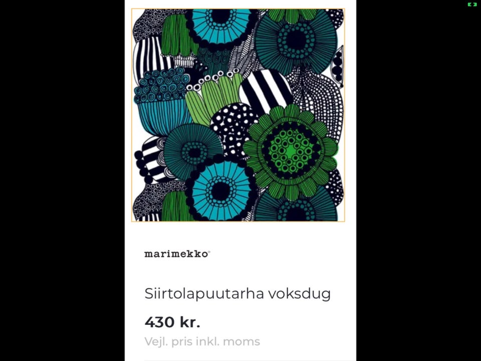 STOR VOKSDUG, Marimekko