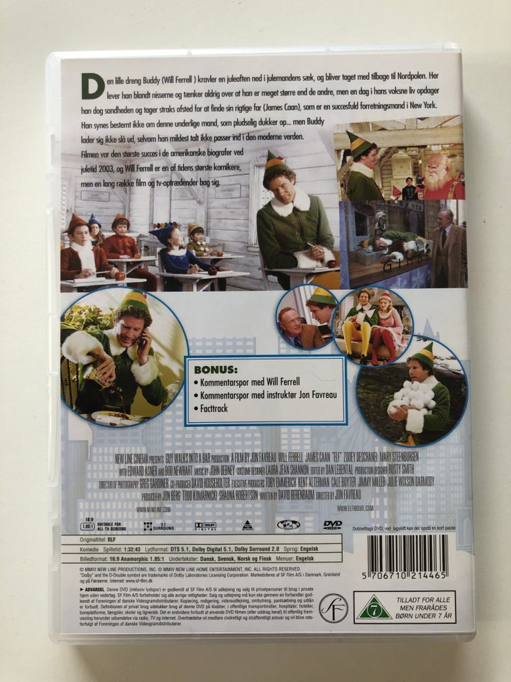 Alf - Elf, instruktør Jon Favreau , DVD