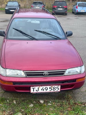 Toyota Corolla, 1,3 XLi S stc., Benzin, 1996, km 290000, mørkrød, træk, ABS, airbag, 5-dørs, st. car