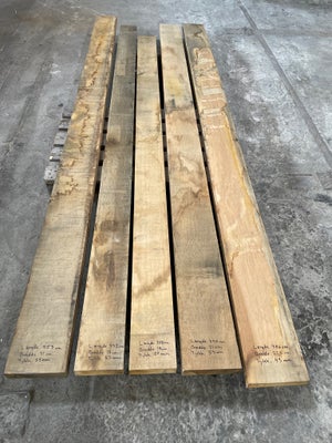 Planker, Eg,Ovntørret Eg 42-53 mm, Virkeligt lækkert ovntørret egetræ. 
Leveres ikke
Prisen er for a