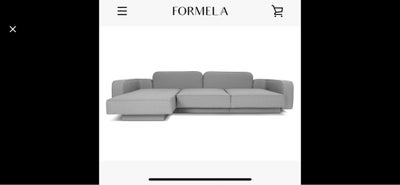 Sofa, polyester, Formel A, Vi sælger vores nye TWIN fabric 325 cm med chaiselong sofa fra Formel A. 