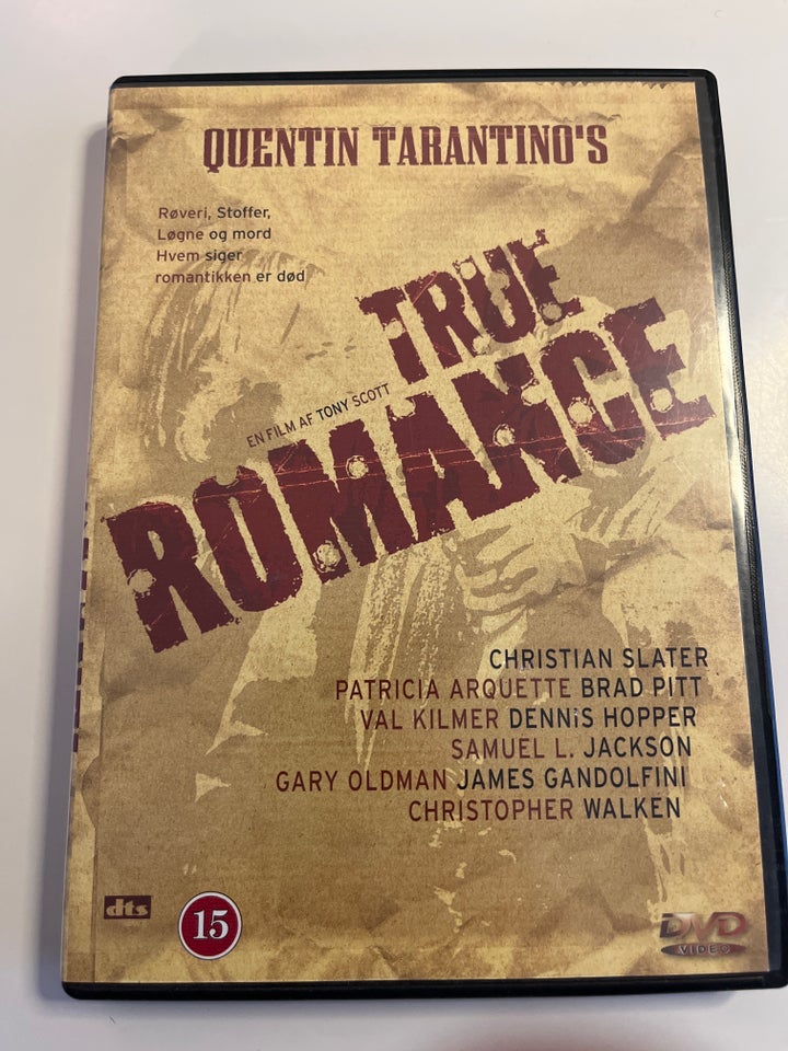 True romance , instruktør Quentin Tarantino , DVD