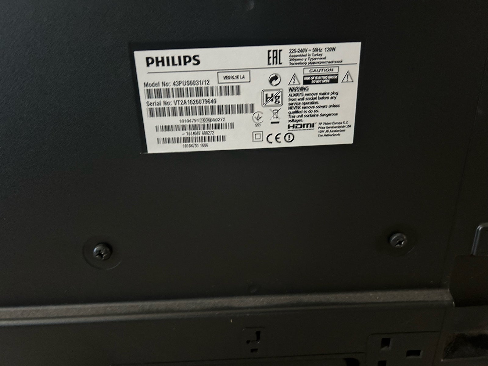 LCD, Philips, 43PUS6031/12