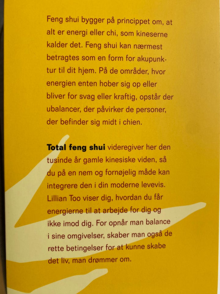 Total Feng Shui, Lillian Too, emne: personlig udvikling