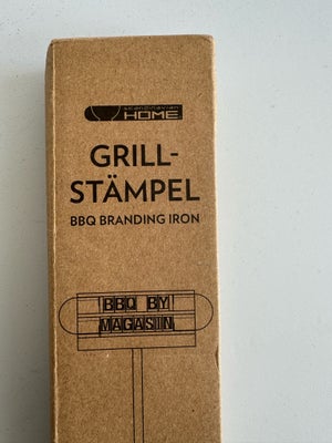 Tilbehør, Grill stempel. Personlighør din bøf :)

Den er ubrugt.