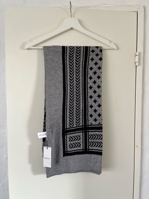 Tørklæde, Tørklæde / sjal fra Pieces, Pieces, str. One size,  Grå og sort,  Viskose, nylon og uld,  