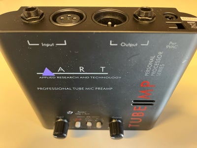 Mic preamp, ART Tube MP, Mikrofonforstærker med rør. 48v phantom, phase reverse, +20db gain. 
Som ny