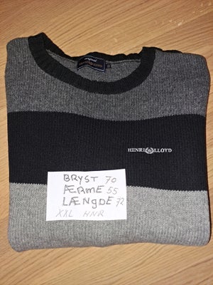 Sweater, henri lloyd, str. XXL,  Næsten som ny, flere køb få du rabat
SENDES GERNE
Diverse tøj og sk