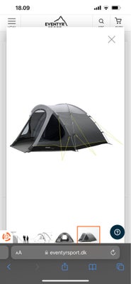 Outwell Haze 5, Hej

Jeg sælger mit telt, som kun er brugt en gang på campingtur til Bornholm tilbag