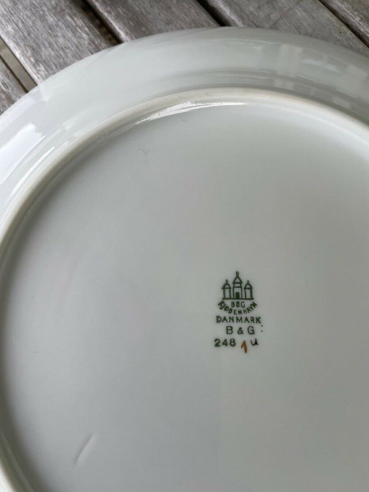 Porcelæn, Spisestel , Saksisk blomst hvid