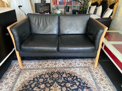 Sofa, læder, 2 pers., Pænt og velholdt 
2 stk 

Stk pris 500kr 
Fast pris 