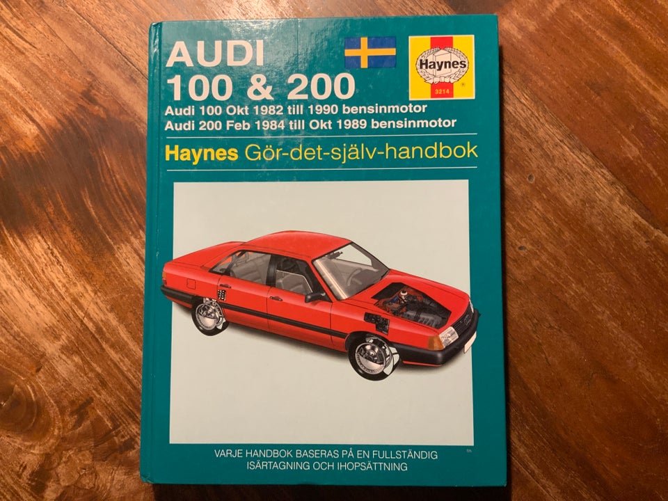 Andre reservedele, Haynes repartionshåndbog , Audi 100 og
