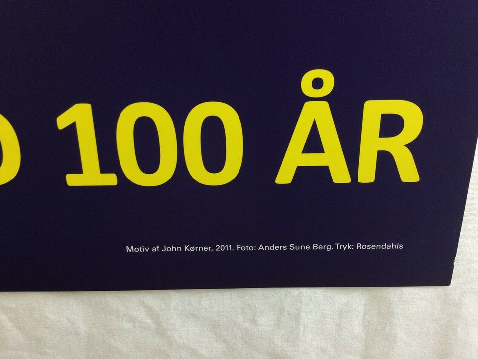 Kunstplakat, John Kørner - Dansk Blinde Samfund 100 år, b: 70