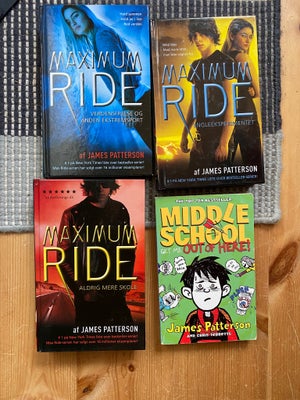 Bøger af James Patterson, James Patterson, genre: ungdom, Engleeksperimentet, Maximum Ride, 
Verdens