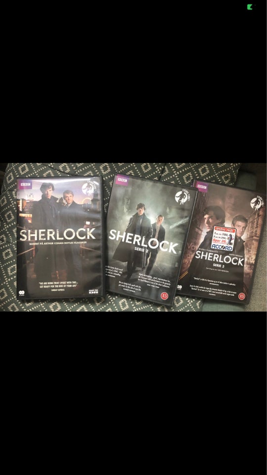 Sherlock 1-3, DVD, krimi