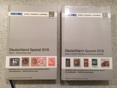 Tyskland, Michel Special katalog 2018 1 og 2, Tyskland Michel Special katalog 2018, bind 1 & 2. Bind