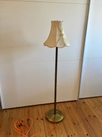 Gulvlampe, Vintage messing gulvlampe med justerbar højde