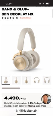 andre hovedtelefoner, B&O, HX, Perfekt, Bang og Olufsen Hx headphones købt dec.2023. Brugt 4-5 gange
