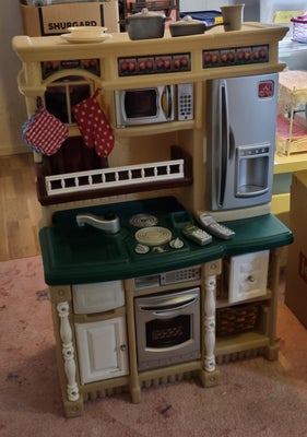 Køkken, Legekøkken, Step2, Flot legekøkken i landligt stil / country style. 
Lavet i plast, nemt at 