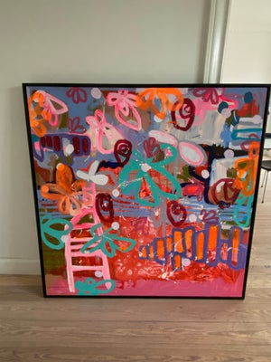 Oliemaleri, Jeanette Uldall, motiv: Abstrakt, stil: Abstrakt, b: 145 h: 140